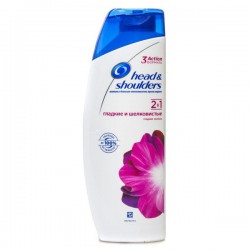 Шампунь и бальзам-ополаскиватель, Head & Shoulders (Хэд энд Шолдерс) 200 мл 2 в 1 Гладкие и шелковистые против перхоти